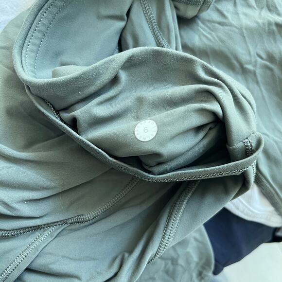 Lululemon Green Fast & Free Leggings Size 6 - Picture 3 of 6